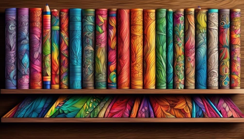 adult coloring book organization