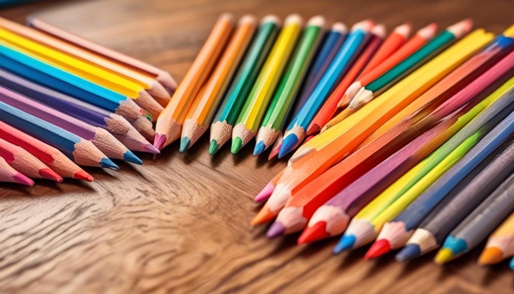 choosing colored pencils for coloring by number