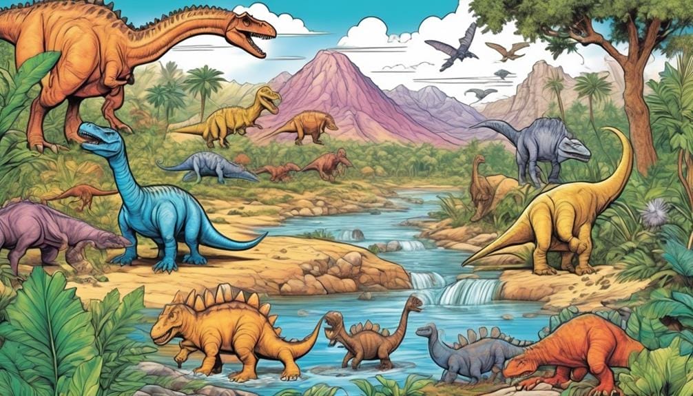 colorful dinosaurs for kids