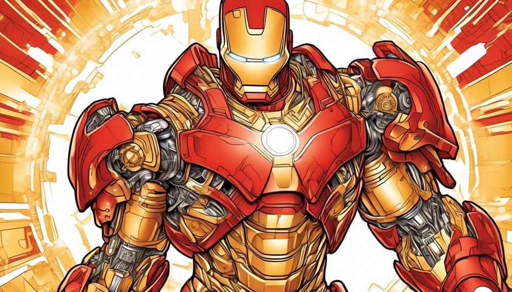coloring page of iron man