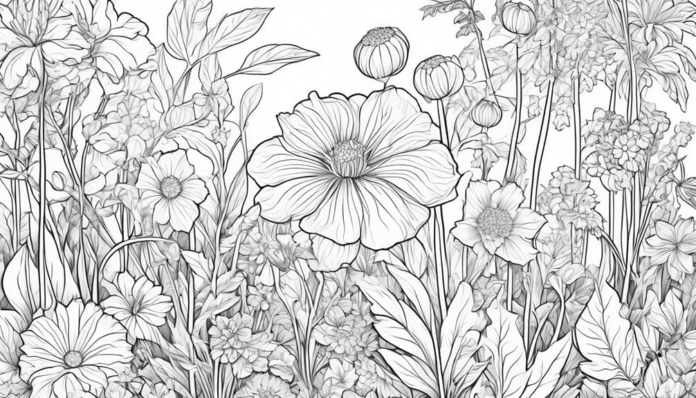 coloring pages for plants