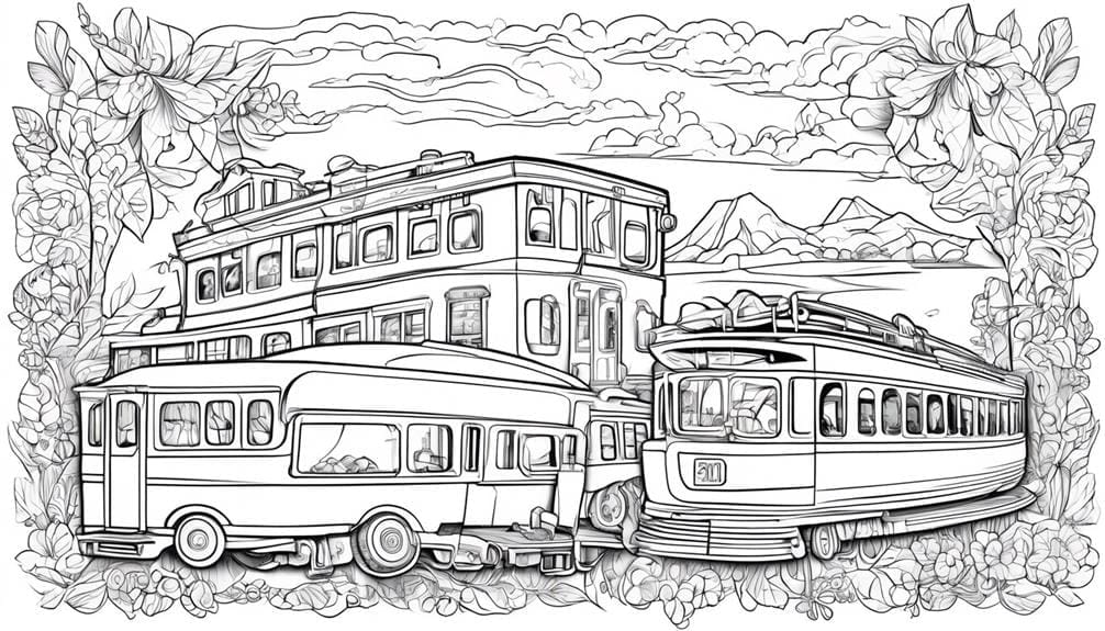 coloring pages for transportation
