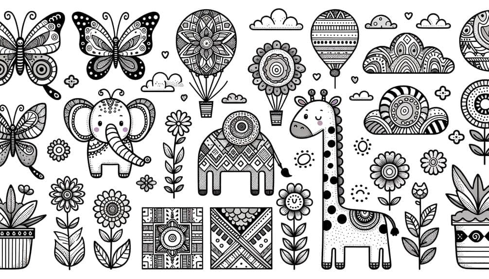easy coloring pages for beginners