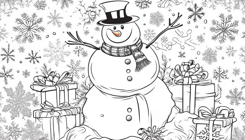 easy holiday coloring pages