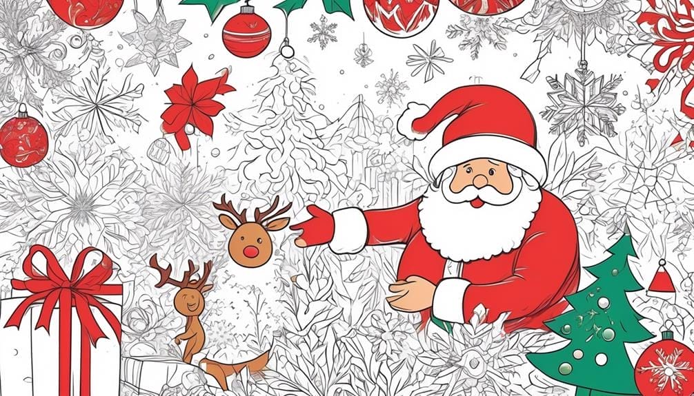 festive coloring pages for holidays