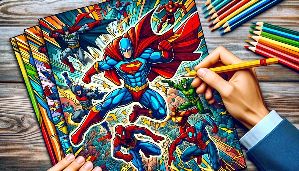 printable superhero coloring pages