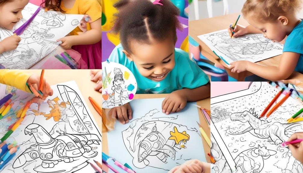 themed coloring pages collection