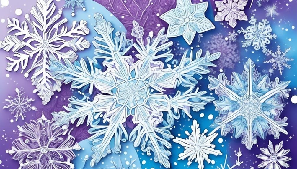 winter snowflake coloring activity